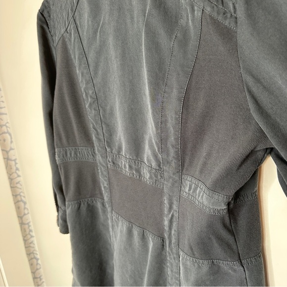 Soft Surroundings Large Tencel snap front Tunic 3/4 Sleeves‎ Stretch Panels - Picture 10 of 10